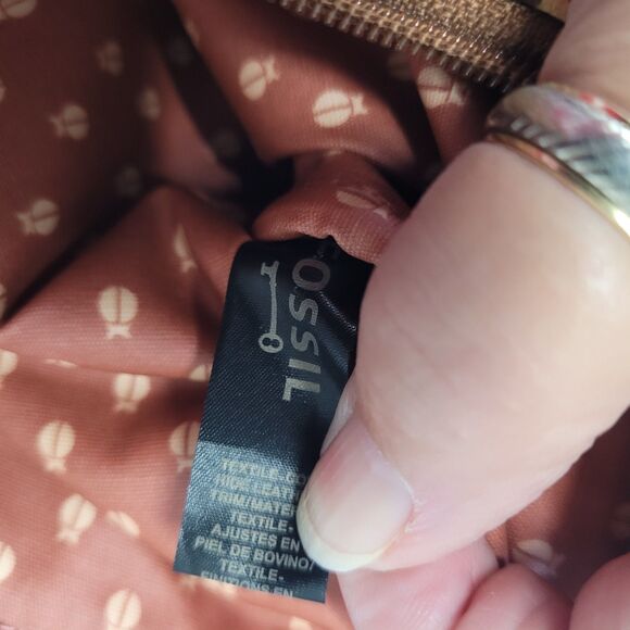 Fossil  Key-per 2pc Poppy Floral Lg Makeup/clutch Logo Sm Clutch Coin NWOT - Picture 6 of 11